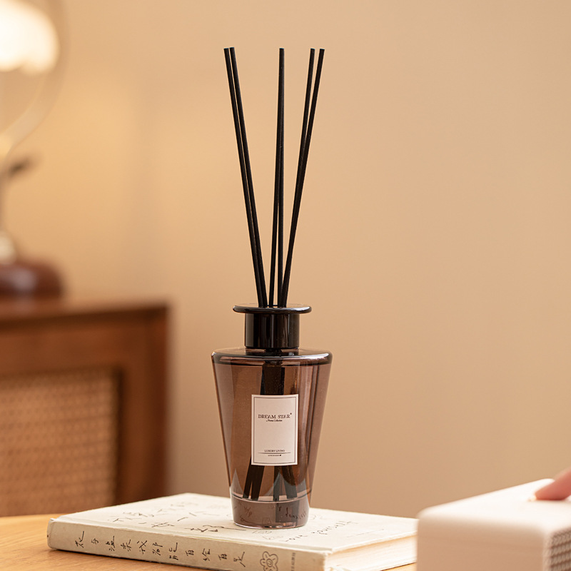 Fragrance Oil Set - リードディフューザーセット - リードスティック、フレグランスオイル、ガラスボトル付き - 浴室、オフィス、家の装飾用の香り付きディフューザー