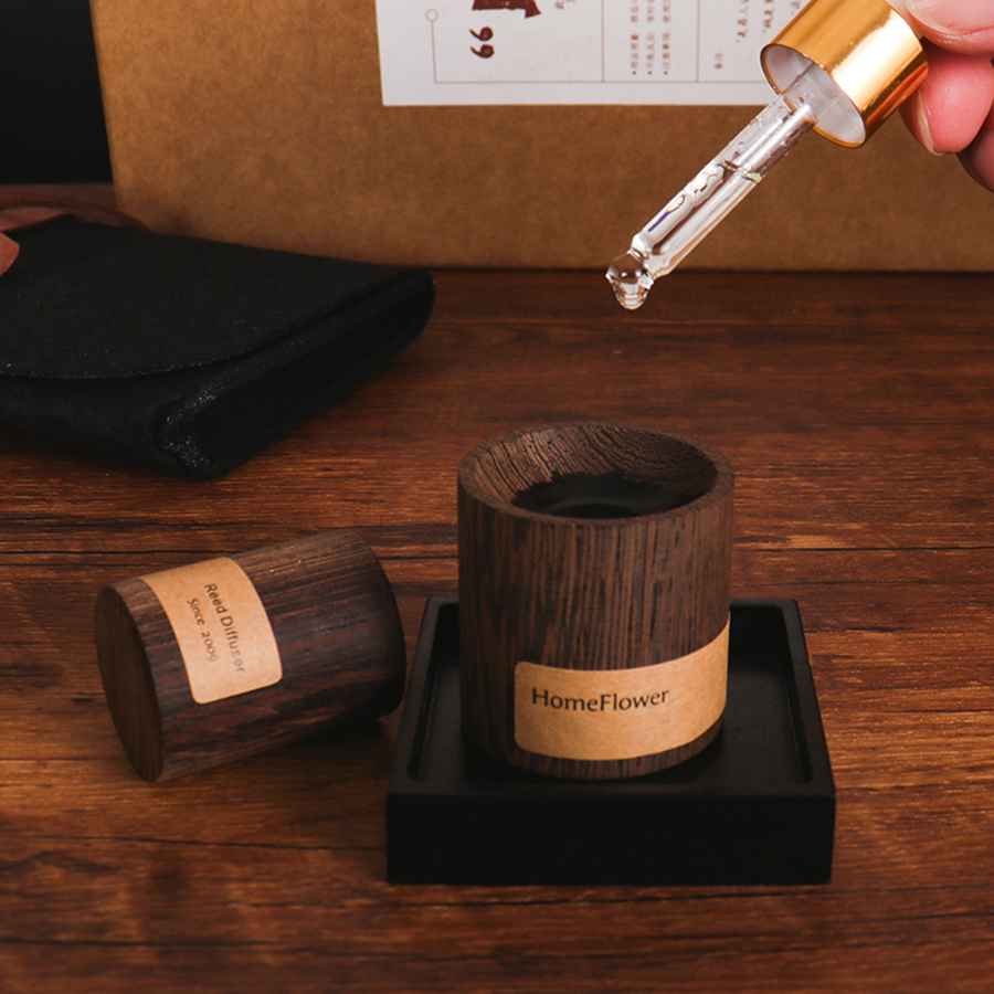 Home Fragrance Oil Diffuser - ブラックウォールナットエッセンシャルオイルディフューザー、室内フレグランス、ストレス解消、フレッシュエア、ホームフレグランス、睡眠を助ける、爽やかな睡眠を促す