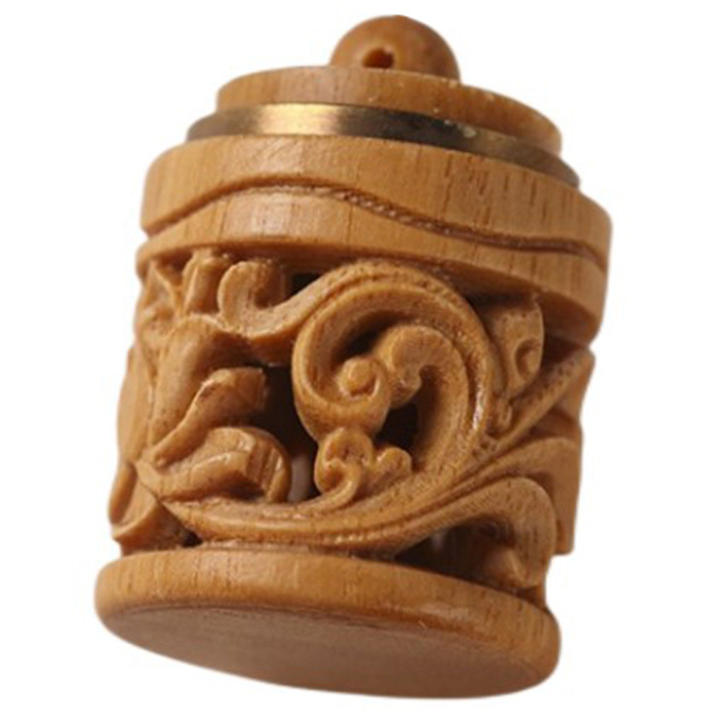 Aroma Bead Sachet - 木彫りアロマビーズサシェペンダント ヴィンテージボトルデザイン ポータブル車用アロマディフューザーチャーム