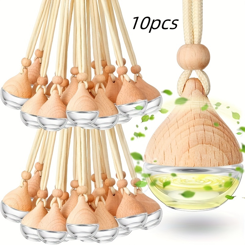 Fragrance Oil Set - 10パック 0.2オンス 再利用可能なガラス製エッセンシャルオイルディフューザー 吊り下げボトル 空ボトル 化学物質不使用