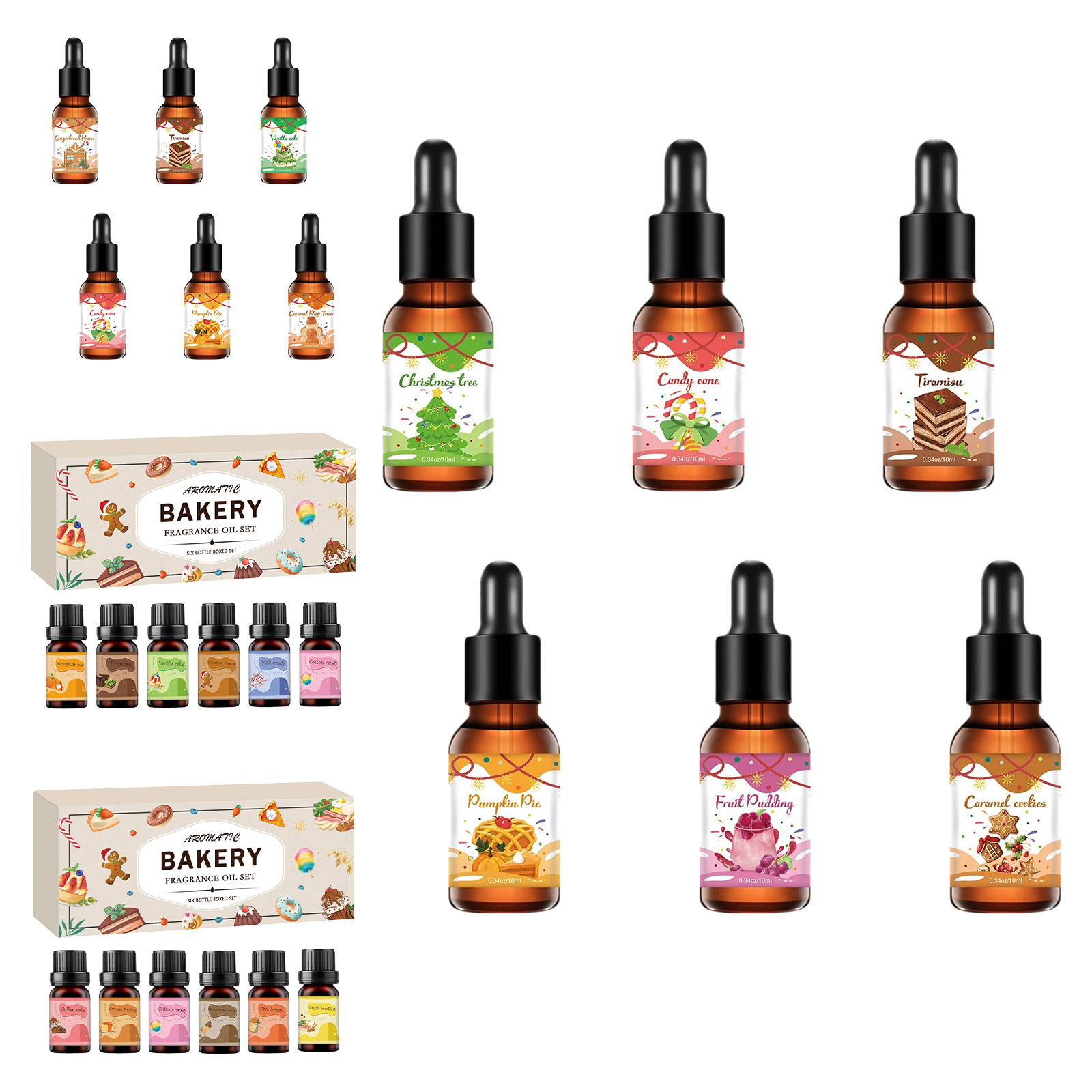 クリスマスフレグランスオイル ベーカリーエッセンシャルオイル - Fragrance Oil Set のレビューと価格