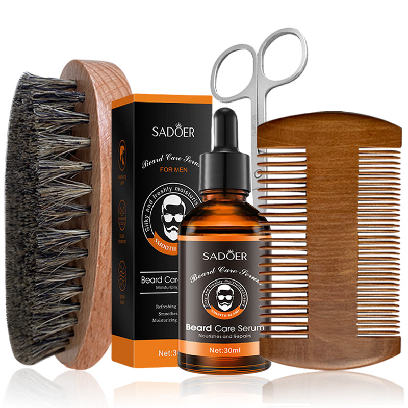 4点セット メンズひげケアセット、ひげ油、栄養補給と保湿、無 - Fragrance Oil Set のレビューと価格