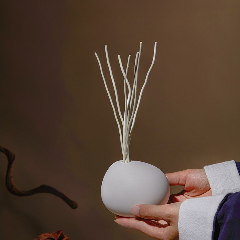 禅茶の香りのリードディフューザーと白い天然スティック、オフィ - Home Fragrance White Zen のレビューと価格
