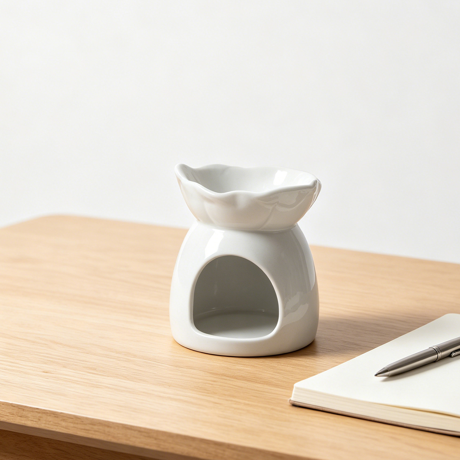 セラミックホルダー エレガントな葉型ティーライトオイルバーナ - Home Fragrance Oil Diffuser のレビューと価格
