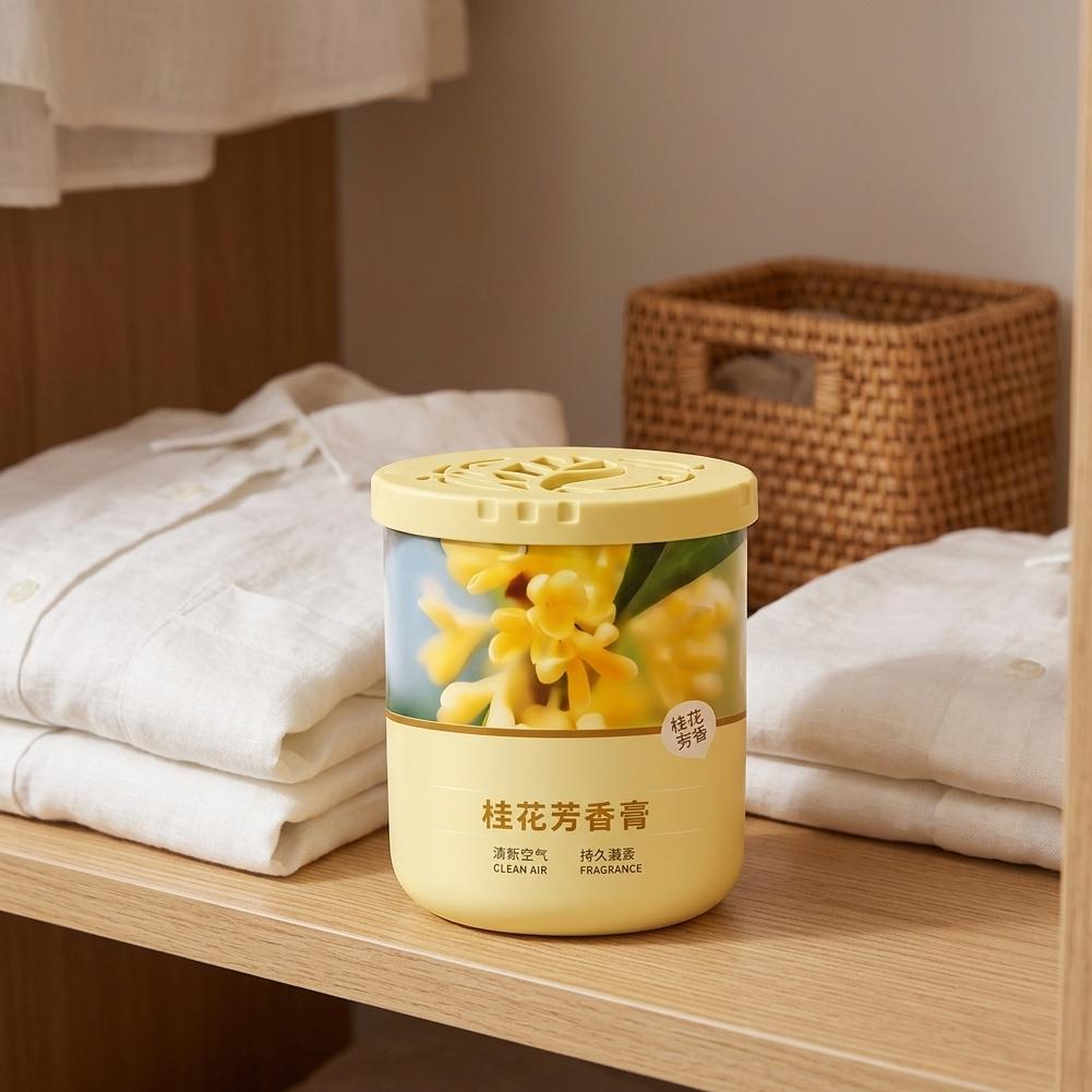 固形芳香剤 キンモクセイの香り フレグランスクリーム 家庭用 - Home Fragrance M&S Disinfectant Hack のレビューと価格