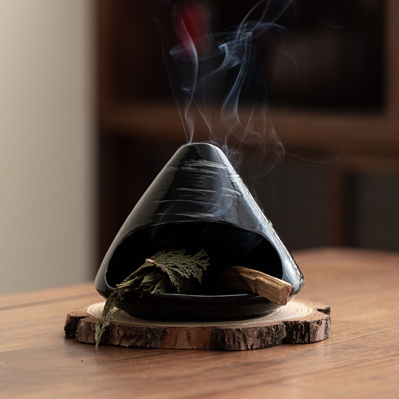 富士山小型暖炉香炉高温焼成粘土アロマバーナーホームフレグラン - In Home Fragrance Products のレビューと価格