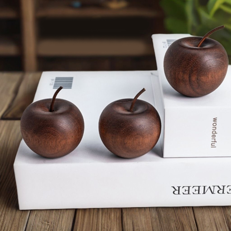 1 個の木製リンゴ型エッセンシャルオイルディフューザーフレグ - Home Fragrance Oil Diffuser のレビューと価格