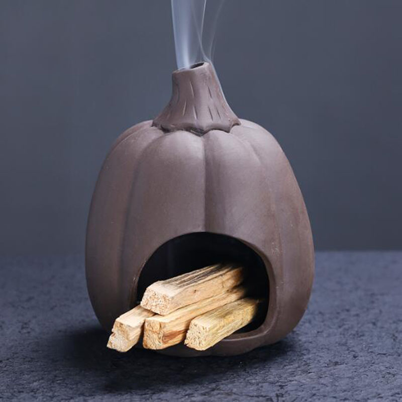 紫粘土ホワイトセージストーブクリエイティブハロウィンパンプキ - Home Fragrance Use のレビューと価格